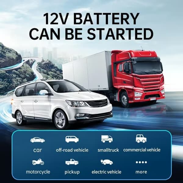 Bilstartare med däckpump Luftpump Nödströmförsörjning Mobil Strömförsörjning 1920 (8400mah)