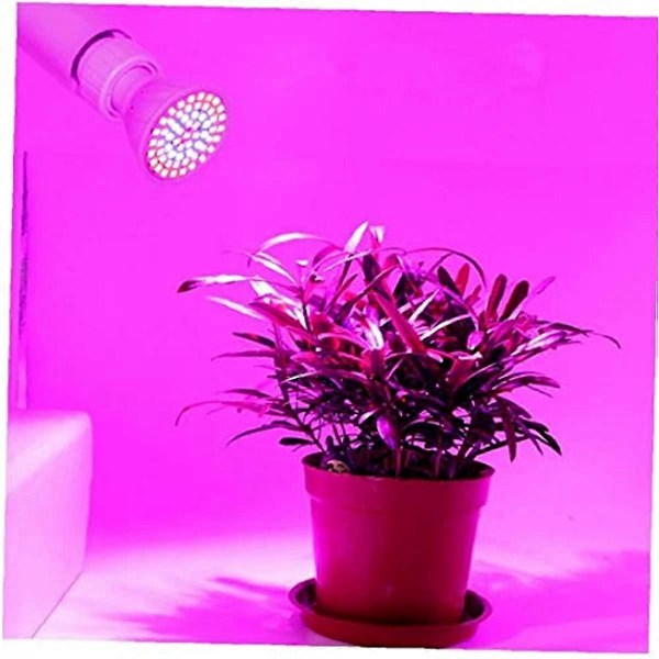 Växtlampa 60 LEDs Gu10 Växtbelysning Fullspektrum Växthuslampa 220v Inomhus för Inomhusväxter Suckulenter Trädgård Trädgårdstillbehör