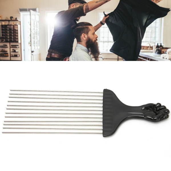Professionelt metal hårpluk Detangle Salon Barber Shop Vælg kam hårstylingværktøj