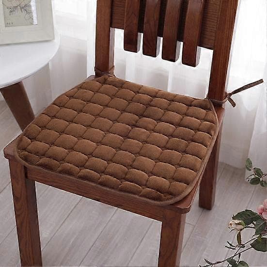 Simpel sædehynde åndbar bindebånd sædehynde til kontor dark coffee 40*40cm