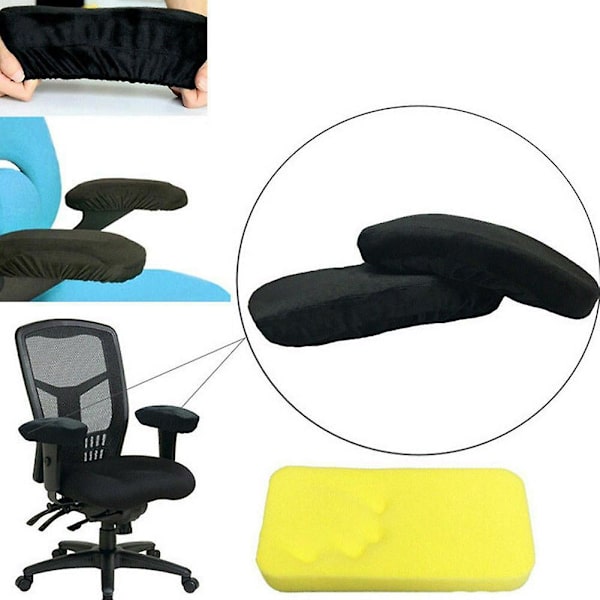 2 stk. ergonomisk memory foam stol armlæn pude, hvile behagelig hvile kontorstol hvile arm hvile co