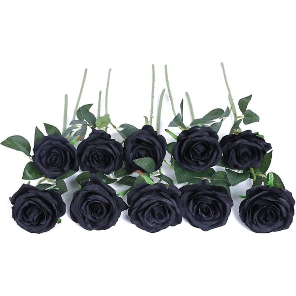 Silke Kunstige Rose Blomster Brudebukett Blomster