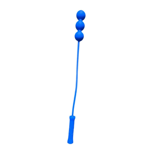 Tennis Serve Master Bærbar Let at Håndtere Tilbehør Træningsværktøj 1 Bold Blue 3 Balls