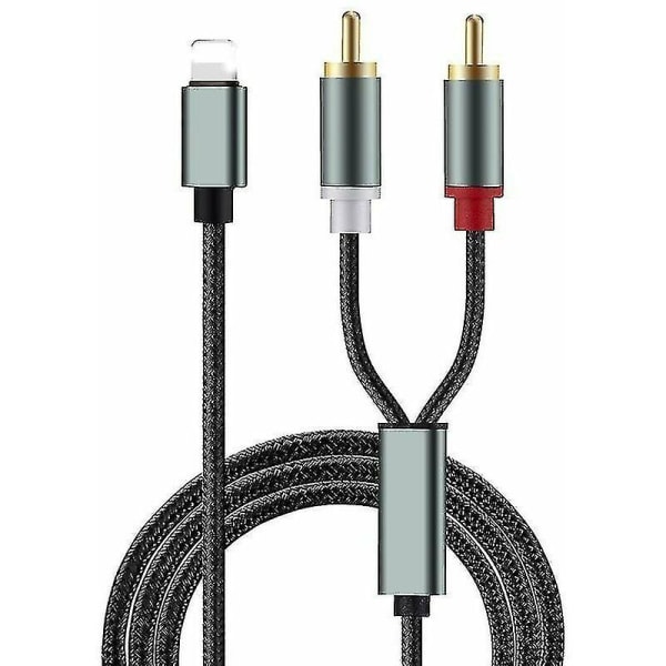 Apple To 2rca Lotus Kabel Ljudkabel Högtalare Ljudförstärkare Iphone Mobiltelefonlänk Bättre ljudkabel