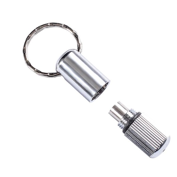 Ciger Punch sikaripora hopeapussit ruostumatonta terästä avaimenperällä (1 kpl, hopea)