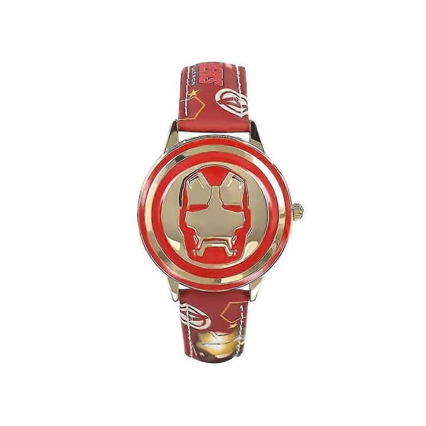 Marvel Avengers-tema Quartz Ur Børne Flip Case Ur Gave Iron Man