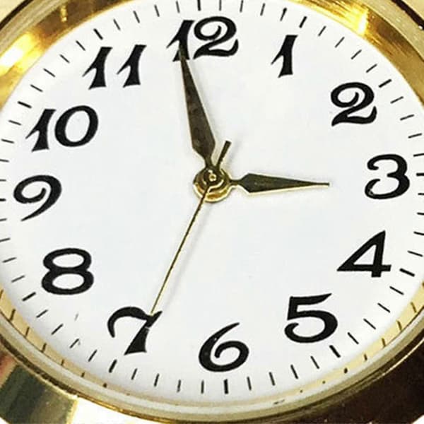Rund Ur Indsats Urværk Urskive Til Diameter 1-3/8 Tommer Hul Argent Aureate