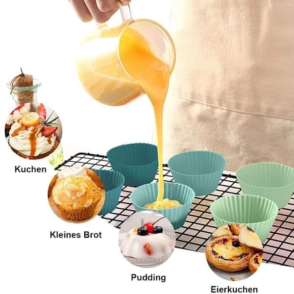 QD-silikone muffinforme, silikone bageforme, silikone muffinforme og