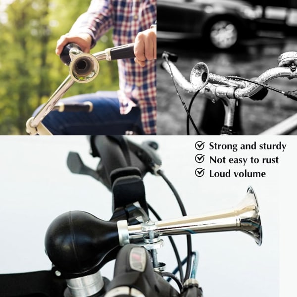 Classic Bike Horn Retro Metal Air Horn Perinteinen polkupyörän äänitorvi  aikuisille ja lapsille Twist kaiutin Sireeni Hooter Air Horn polkupyörän  ohjaustankoon cd0f | Fyndiq