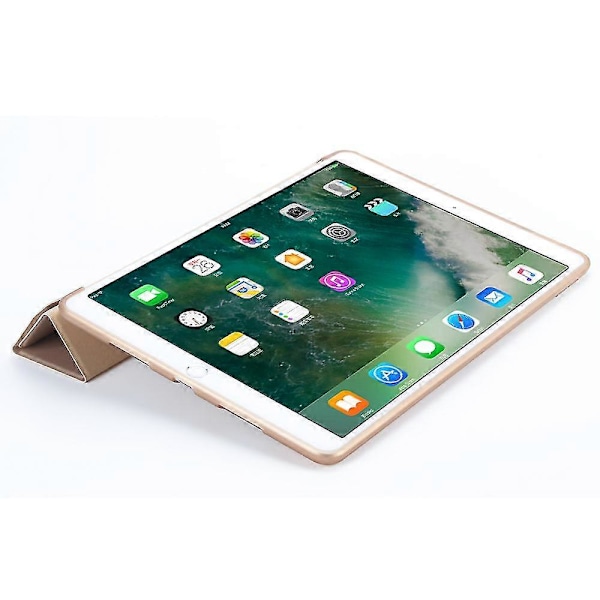 Origami Stativ Läder Smart Fodral för iPad Air 10.5 (2019) / Pro 10.5 tum (2017) Gold