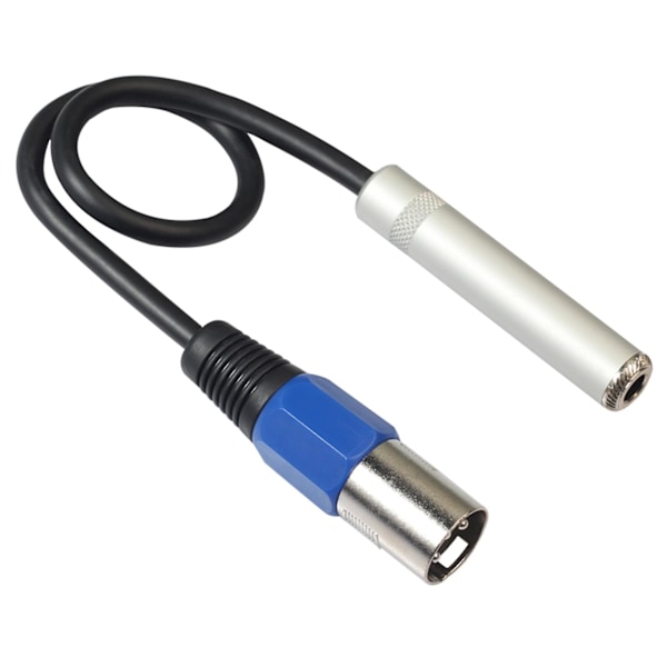 1/4 til XLR-kabel, balansert 1/4 tommers hunn til XLR hann stereo lydadapter, kvart tomme / til XLR hann