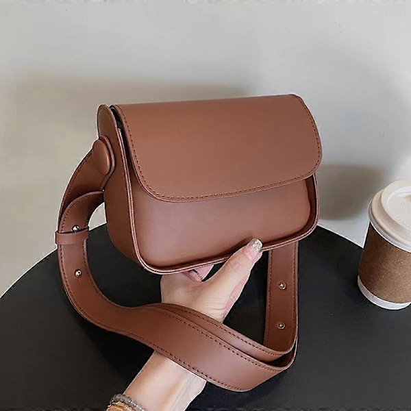 2022 Retro Casual Dame Tote Skuldertaske Mode Tekstur Alsidige Crossbody Tasker PU Læder Spænde Håndtasker Luksus Designer Green 18.5x14.5x6.5cm