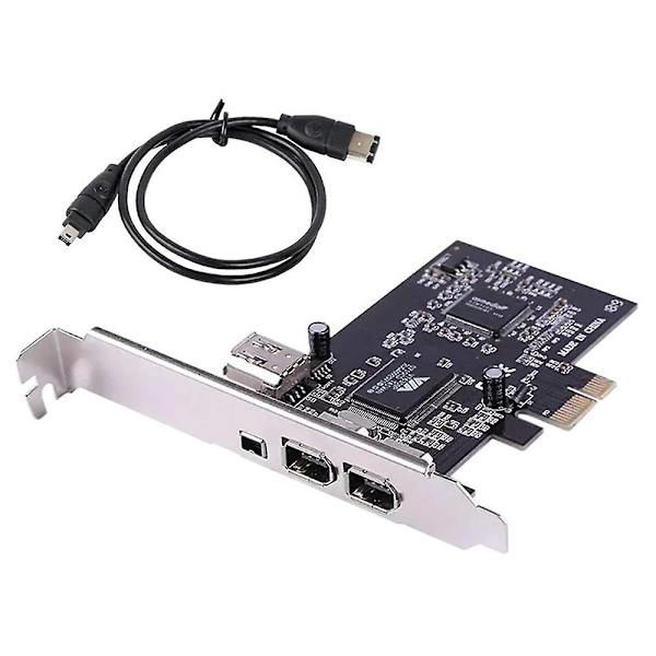 Pcie Firewire-kort til Windows 10, ieee 1394 Pci Express-controller 4 porte (3 x 6-benet og 1 x 4-benet)