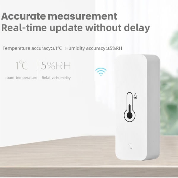 WiFi Temperatursensor Fuktighetssensor Termometer