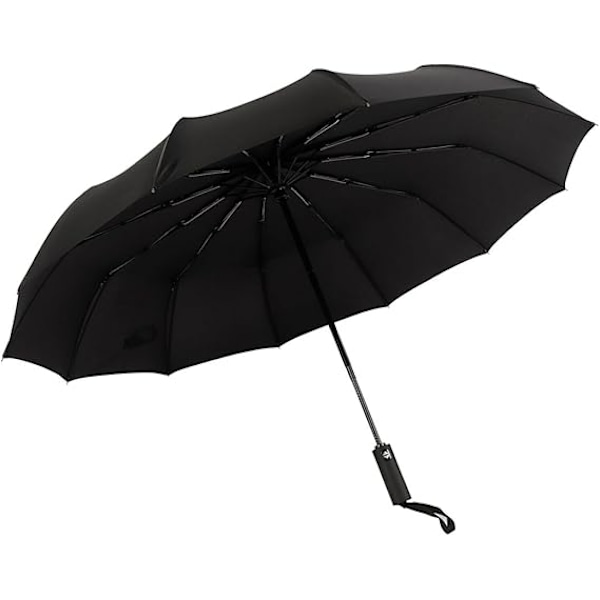 Regnparaply, Hopfällbart paraply, Klassisk svart