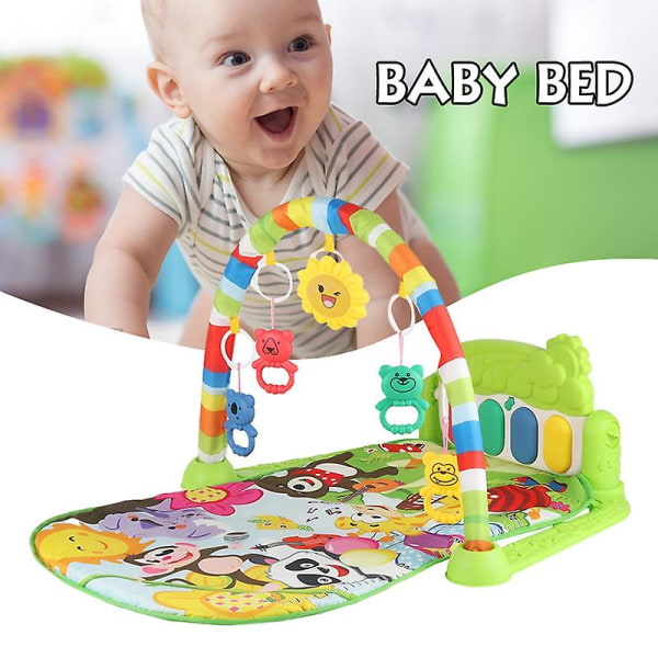 Baby leke treningsmatte med dingle rangler Kick & Play Piano Mage Time Toys