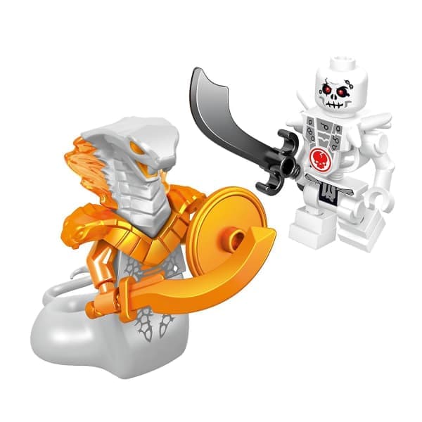 Set med 16 Ninja minifigurer Kai Jay Sensei Wu Master byggklossar Leksaker