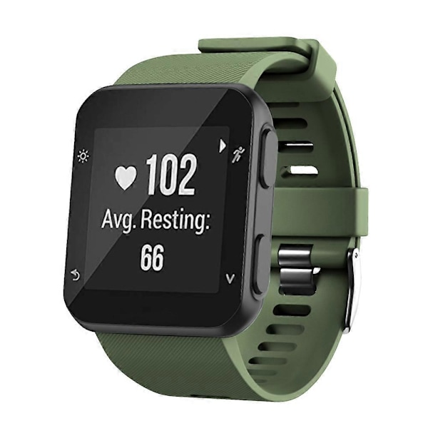 Silikonklokkereim for Garmin Forerunner 35 Army Green