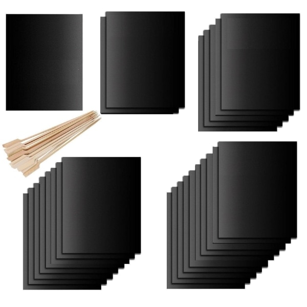Non Stick Grillmatta Ugnsmatta & Bakmatta - Non Stick - 5-PACK BARBECUE MAT