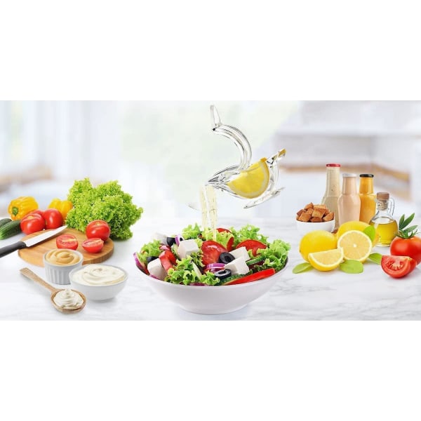 Fugleformet citronpresser, 4 stk. manuel citronpresser, akryl citronkilepresser, limepresser, citruspresser til appelsin, citron, lime, granatæble