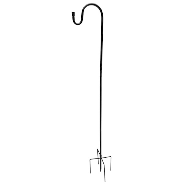 Shepherd's Hooks, 2-pakks Shepherd Hook laget av metall for utendørs fuglematerhengere, solcellelamper