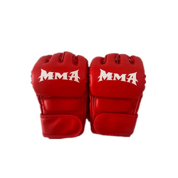 Halvfingerboxhandskar - MMA Sparring & Sandsäcksträning Röd Röd Red