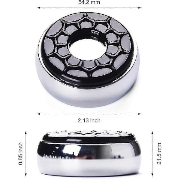 Shuffleboard Pucker 2-1/8\" (53mm), Sett med 8 (grå og svart)