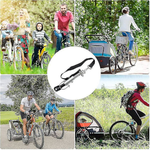 Cykelvagnskoppling Universal Cykelvagnskoppling Dragstångsförbindelse Cykelkoppling Vagn Med Säkerhetsnål För Barnvagnar Hundvagnar