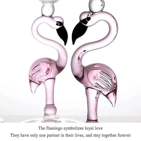 2 stk. Kreativ Flamingo Cocktailglas Omvendt Kegleformet Champagne Martini Krystalglas Bryllup Fødselsdagsfest Vinglas Kop 200ml 2pcs