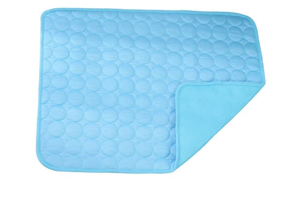 Kølemåtte til hunde og katte, Kølemåtte til kæledyr, Kølepude der køler, Kølemåtte til katte og små hunde - Selvkølende, Blå/Grå Blue 40*30CM