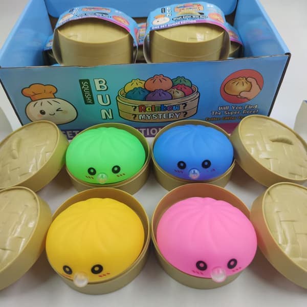 Blind box dumpling stresslegetøj, blødt sensorisk fidgetlegetøj, langsomt stigende klemmelegetøj, 1-pak tilfældig, antistresslegetøj til afslapning