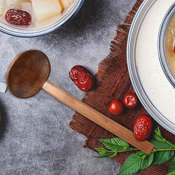 2 stk. japansk langskaftet stor ske, Ajisen Ramen ske drik suppe skildpadde Crday gave