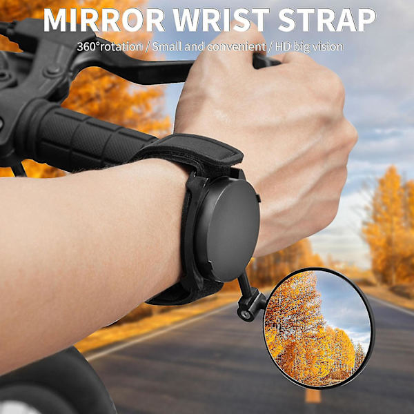 Arm Protection Wrist Swivel Mirror Justerbar Cykel Bakview Mirror