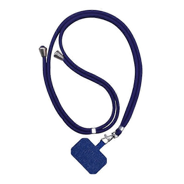 2 st Telefonhalsband med Kort Dark Blue