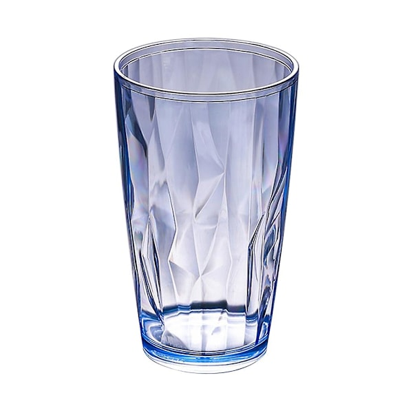 Okrossbara Dricksglas 490ml Akryl Splittringsfria Vattenglas Ölglas Blue