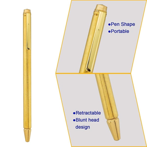 2 st Dowsing Rods, Retractable Divining Rods, Bärbar Penna Form L Rods, För Spökjakt Verktyg, D