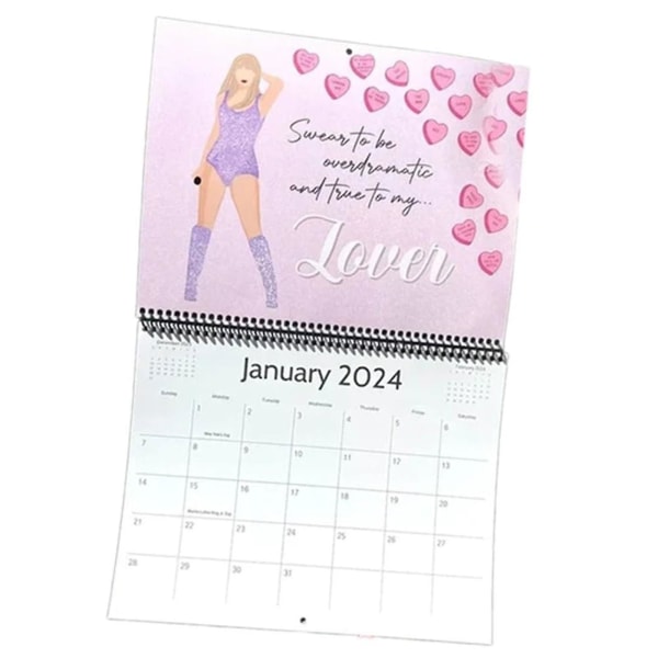 Taylor Swift 2024 officielle kalender (farve: Pink)