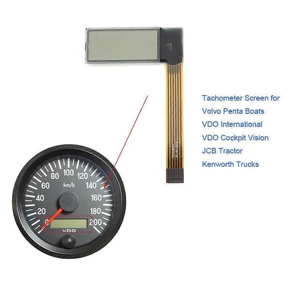 Til Volvo Penta Marine Yanmar Omdrejningstæller Timetæller LCD-display
