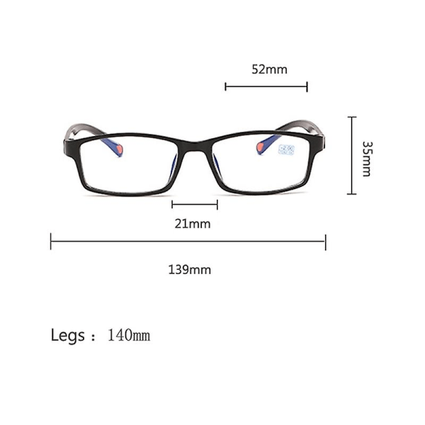 0 -1,0 -1,5 -2,0 -2,5 -3,0 -3,5 -4,0 Ultralette ferdige nærsynte briller Menn Kvinner Nærsynte briller Kortsynte briller