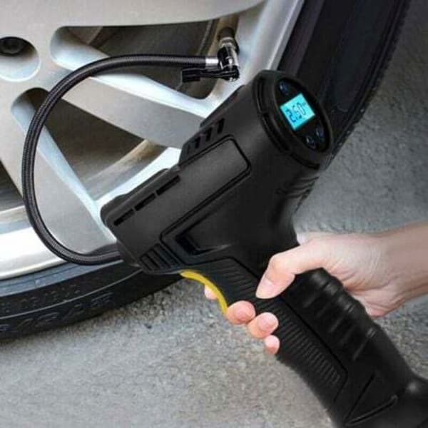 Sladdlös däckpump - LUSKYKA® - Max tryck 150 PSI - 2000mAh batteri - Digital LED-display