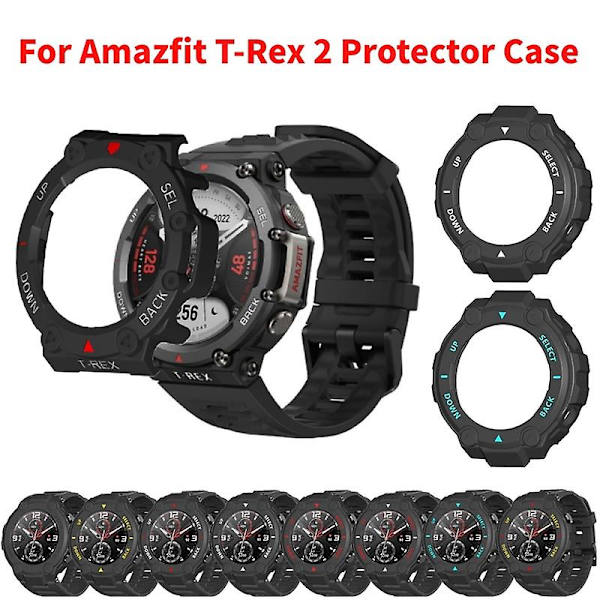 2-in-1 suojakotelo + näytönsuojalasi Amazfit T Rex 2 Trex 2 -älykellolle