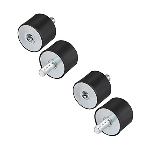 4 kpl M8 kierteellä varustetut 40 mm x 30 mm sylinterimäiset kumikiinnikkeet, tärinänvaimentimet ohjaustehostin
