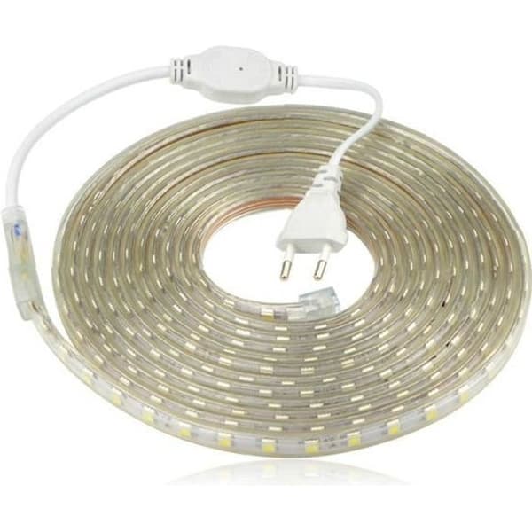 LED-list - SMD 5050 - 220V - 3M - Kallvit - Flexibel och Vattentät