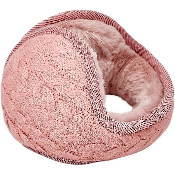 Unisex Warm Knitted Women's Earmuffs Cashmere Winter Solid Color Earmuffs Fur Ear Warming Adjustable Scarf