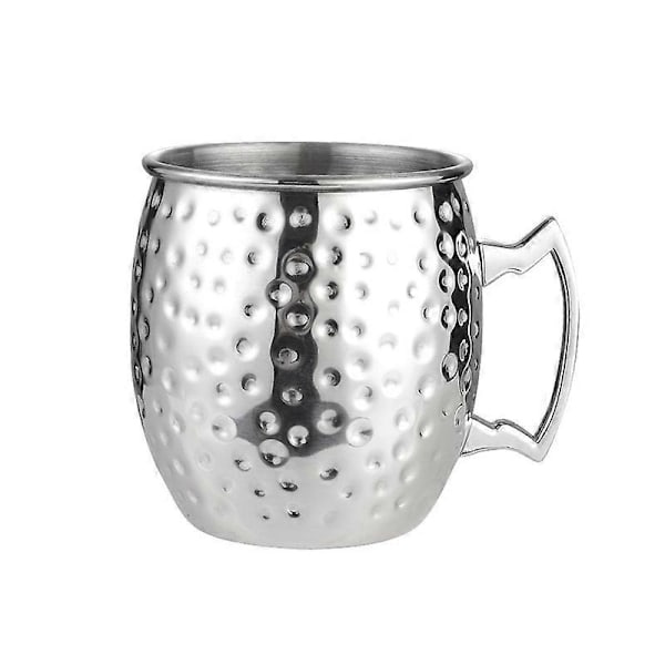 Moscow Mule Koppar Kopp Rostfritt Stål Vinkopp Cocktail Drickkoppar 530ml Silver Dot