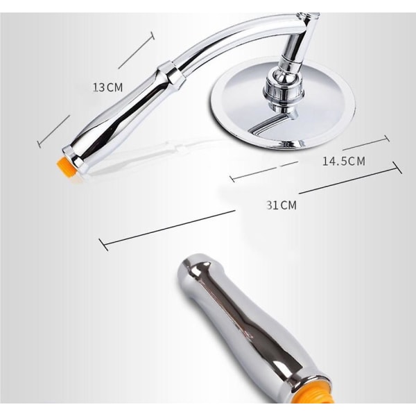 Brusehoved med slange - Xxl håndbruser - 5 stråletyper - 150 mm diameter med  1,6 m bruserslange rustfrit stål - til bad og bruser 7276 | Fyndiq