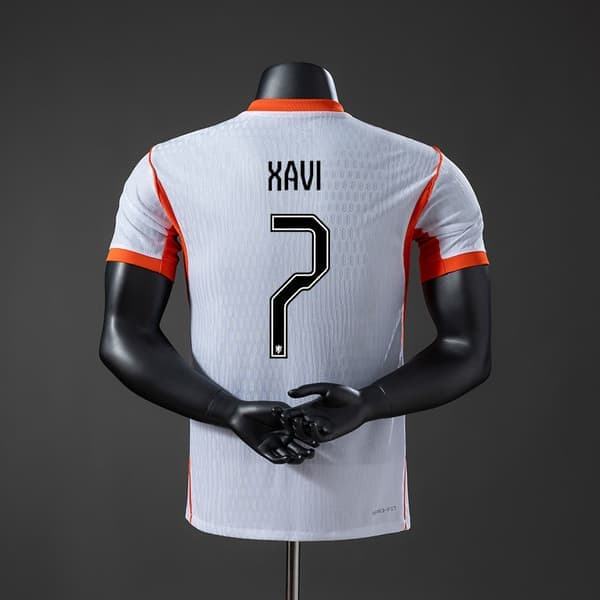 VM-spillerversion fodboldtrøje åndbar fodbolduniform supporter-sæt 26  [Xavi Simons No. 7] L