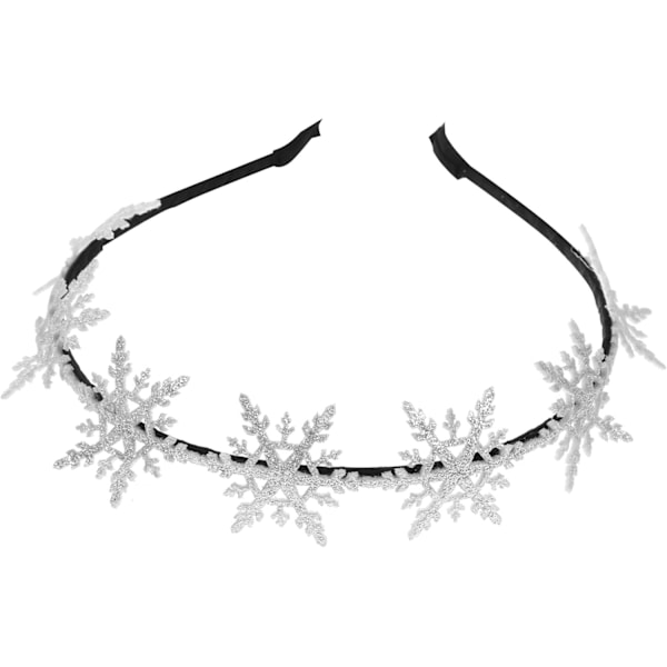 Snowflake Headband, Glitter Snowflake Headband Snowflake Headpiece for Women Christmas New Year Party Cosplay