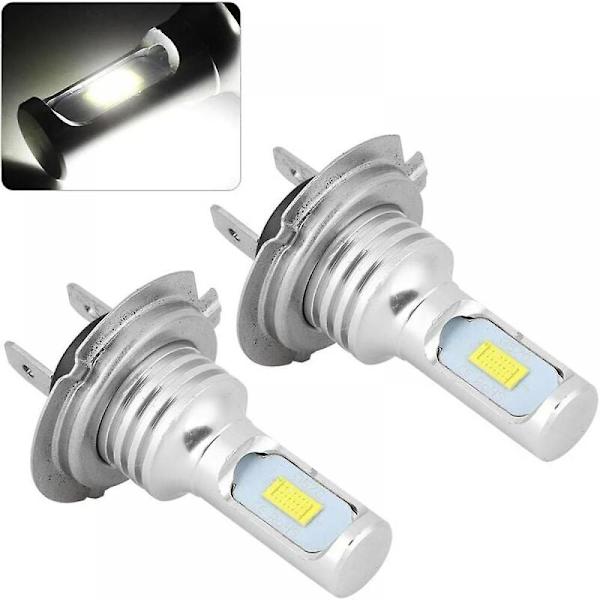 Sumuvalot, 2 kpl 80w 6000k Universaali H7 Led Auto Sumuvalot Lamppu Valkoinen Dc 12-24v
