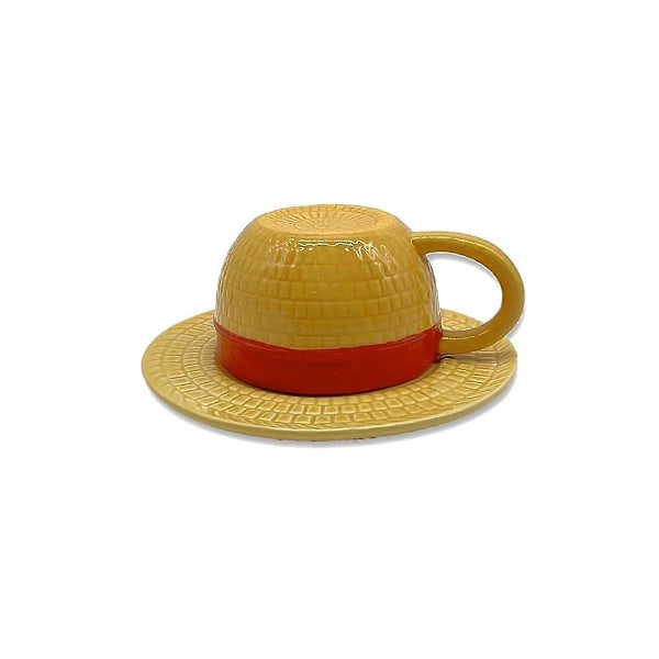 Anime One Piece Kaffekopp Monkey D Halmhatt Keramisk Te Mjölk Kopp Kontorskopp Tecknad Vattenkopp
